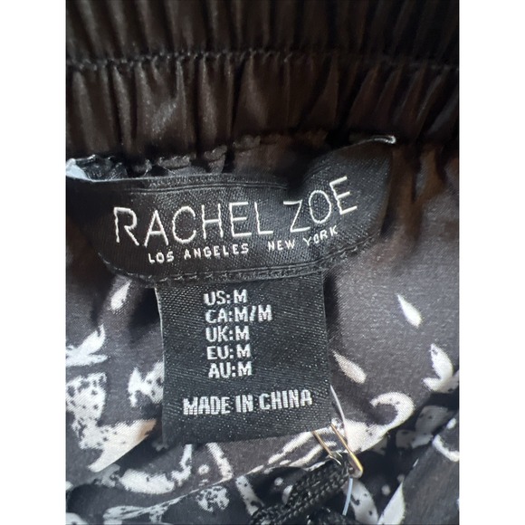 NEW Rachel Zoe | Women's Black & White Patterned Maxi Wrap Skirt, Size M NWT - Picture 2 of 6